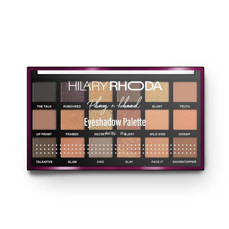 Hilary Rhoda Play N Blend Eyeshadow Palette | Matte & Shimmer Finish | Super-Fine Particles | 18 Trendy Colours | Available In 2 Variants | Blends Easily - 20g (Iconic- Shade 02) thumbnail 8